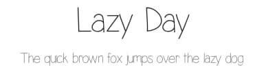 Lazy Day by Vanessa Bays — Script Handwritten Font — thumbnail 1