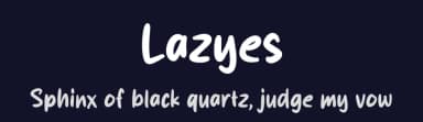 Lazyes by MJType — Script Handwritten Font — thumbnail 2