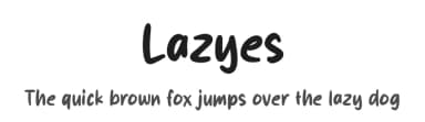 Lazyes by MJType — Script Handwritten Font — thumbnail 1
