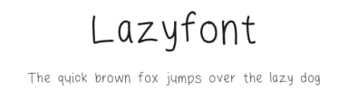 Lazyfont by Lalato Fonts — Script Handwritten Font — thumbnail 1