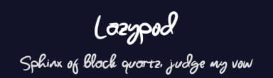 Lazypod by Letterlycious — Script Handwritten Font — thumbnail 2