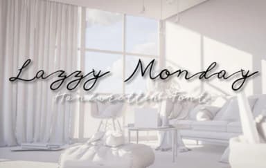 Lazzy Monday Font by SkyClick — Script Handwritten Font — thumbnail 1