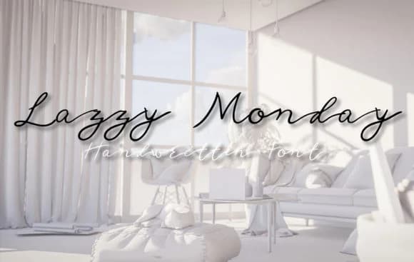 Lazzy Monday Font by SkyClick — Script Handwritten Font