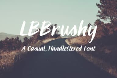 LBBrushy Font by Laura Bolter Design — Serif Font — thumbnail 1