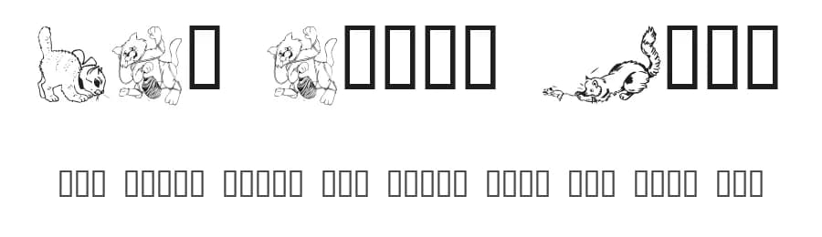 LCR Cat's Meow by LeChefRené — Dingbats Font
