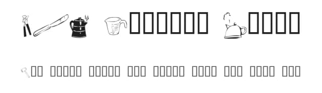 LCR Kitchen Dings by LeChefRené — Dingbats Font