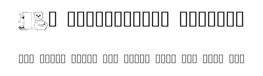 LCR Prestigious Teddies by LeChefRené — Dingbats Font