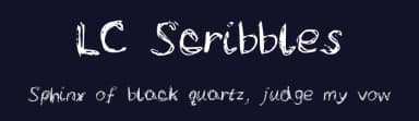 LC Scribbles by Emily Underworld — Script Handwritten Font — thumbnail 2