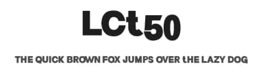 LCt50 by Murder Fonts — Sans Serif Font — thumbnail 1