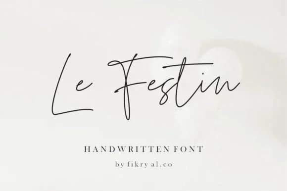 Le Festiin Font by Fikryal Studio — Script Handwritten Font