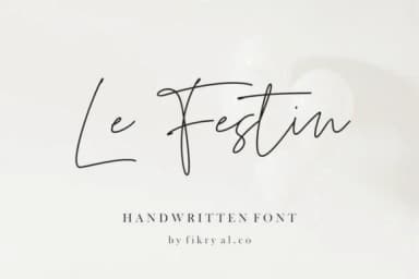 Le Festiin Font by Fikryal Studio — Script Handwritten Font — thumbnail 1