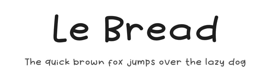 Le Bread by Khurasan — Script Handwritten Font