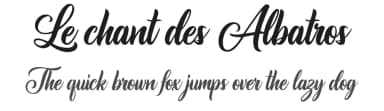 Le chant des Albatros by Octotype  | Thomas Boucherie — Script Handwritten Font — thumbnail 1
