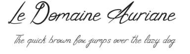 Le Domaine Auriane by La Matrice | Maël Keïta Valère — Script Handwritten Font — thumbnail 1