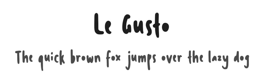 Le Gusto by Subectype & Orenari — Script Handwritten Font