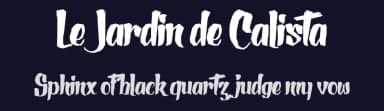 Le Jardin de Calista by Maelle.K | Thomas Boucherie — Script Handwritten Font — thumbnail 2