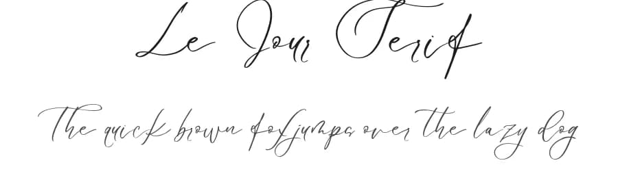 Le Jour Serif by Din Studio — Serif Font