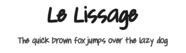Le Lissage by Rengga Eka Zulkarnaen — Script Handwritten Font — thumbnail 1