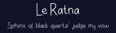 Le Ratna by Polah Type — Script Handwritten Font — thumbnail 2