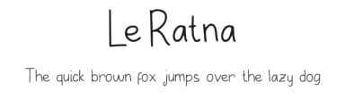 Le Ratna by Polah Type — Script Handwritten Font — thumbnail 1