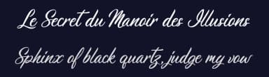 Le Secret du Manoir des Illusions by BlackFridayFont FMF — Script Handwritten Font — thumbnail 2