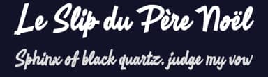 Le Slip du Père Noël by Octotype  | Thomas Boucherie — Script Handwritten Font — thumbnail 2