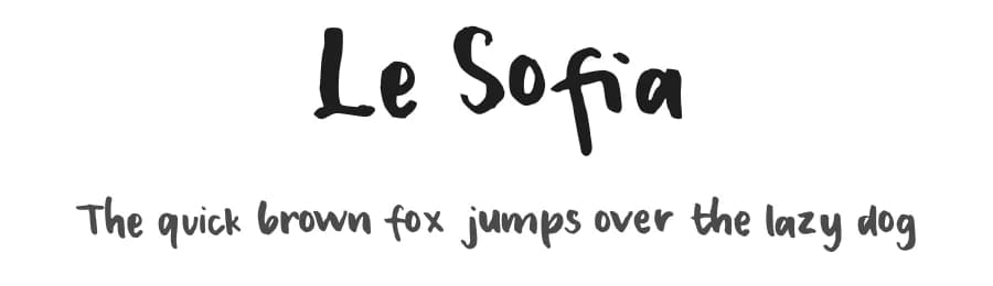Le Sofia by Nenny Septiana — Script Handwritten Font