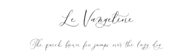 Le Vangeline by ReyreyBlue — Script Handwritten Font — thumbnail 1