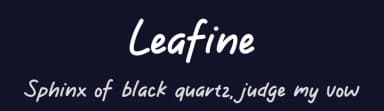 Leafine by MJType — Script Handwritten Font — thumbnail 2