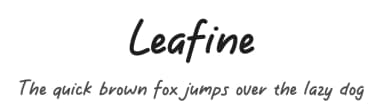 Leafine by MJType — Script Handwritten Font — thumbnail 1