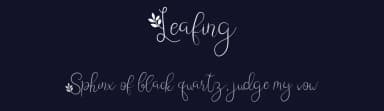 Leafing by Illushvara — Script Handwritten Font — thumbnail 2
