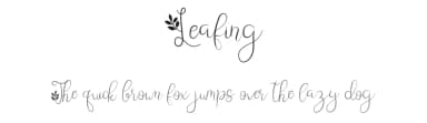 Leafing by Illushvara — Script Handwritten Font — thumbnail 1