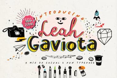 Leah Gaviota Script Font by Blue Robin Design Shop — Script Handwritten Font — thumbnail 1