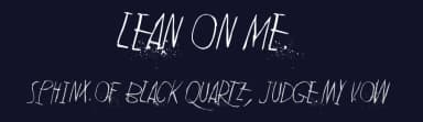 Lean On Me by Juha Korhonen — Script Handwritten Font — thumbnail 2