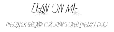 Lean On Me by Juha Korhonen — Script Handwritten Font — thumbnail 1