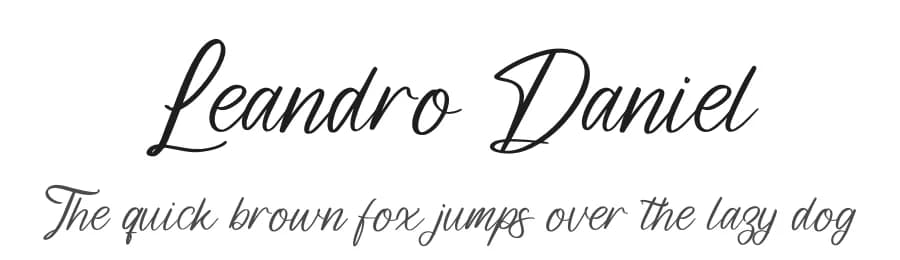 Leandro Daniel by Integritype Studio — Script Handwritten Font