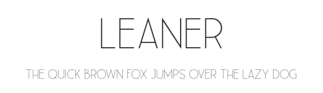 Leaner by kulturrrno — Sans Serif Font