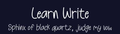 Learn Write by Letterafa Studio — Script Handwritten Font — thumbnail 2