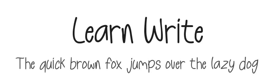 Learn Write by Letterafa Studio — Script Handwritten Font