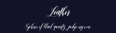 Leather by Muhammad Akbar — Script Handwritten Font — thumbnail 2