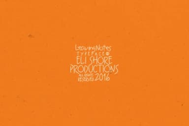 Leaving Notes Font by Eli Shore Productions — Script Handwritten Font — thumbnail 4