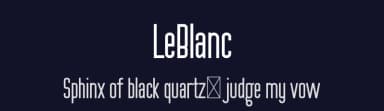 LeBlanc by FactoryType — Sans Serif Font — thumbnail 2