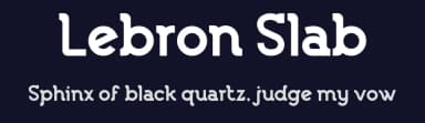 Lebron Slab by Ikiiko Type — Sans Serif Font — thumbnail 2