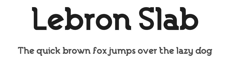 Lebron Slab by Ikiiko Type — Sans Serif Font
