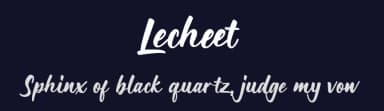 Lecheet by zamjump — Script Handwritten Font — thumbnail 2