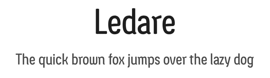 Ledare by Måns Grebäck — Sans Serif Font