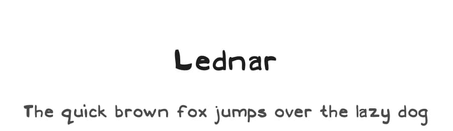Lednar by Bill Johnston — Script Handwritten Font — preview 1
