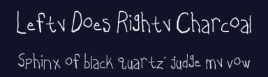 Lefty Does Righty Charcoal by Captain Jack Harkness — Script Handwritten Font — thumbnail 2