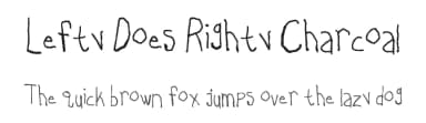 Lefty Does Righty Charcoal by Captain Jack Harkness — Script Handwritten Font — thumbnail 1