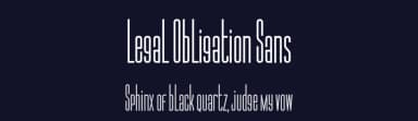 Legal Obligation Sans by Wingsart Studio — Sans Serif Font — thumbnail 2